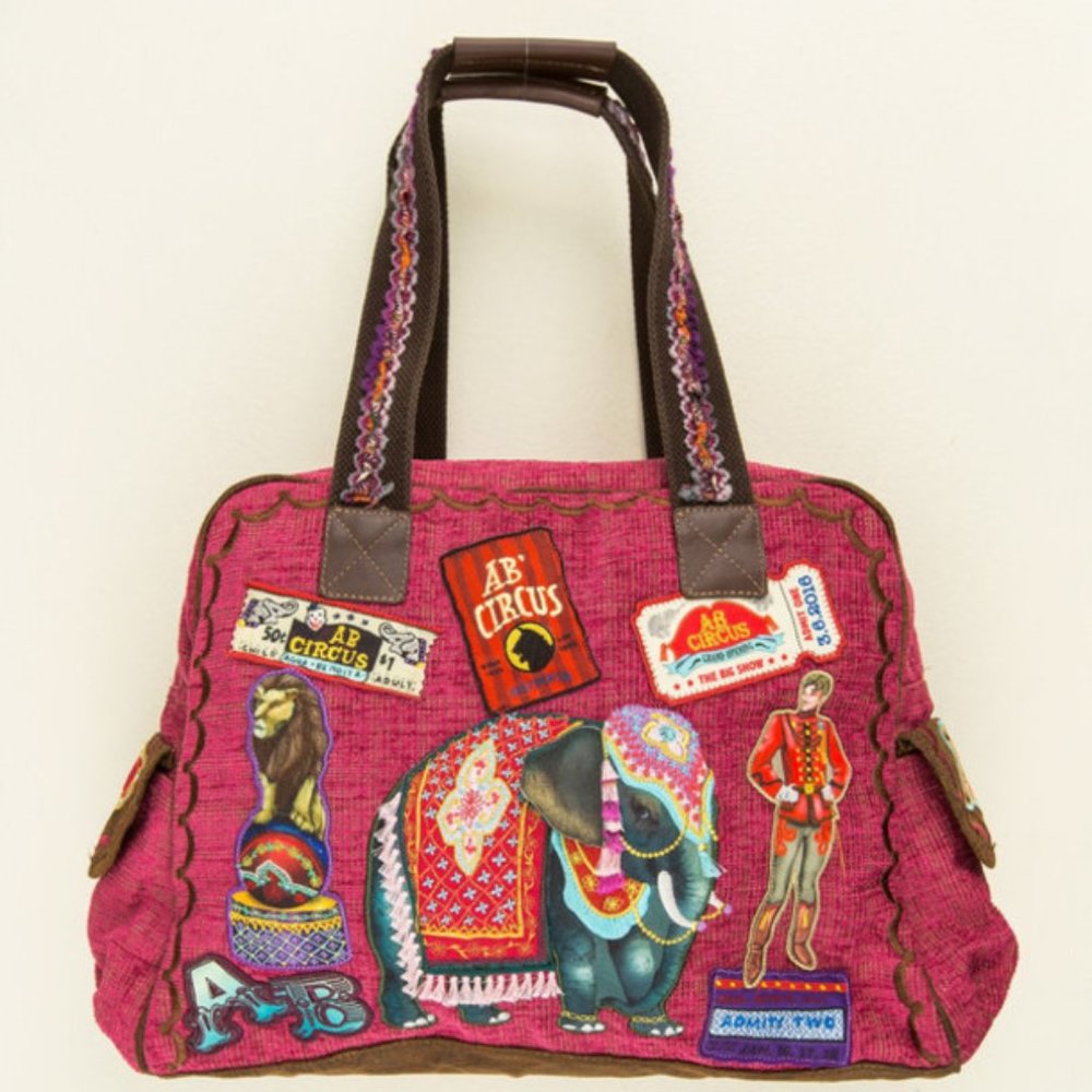 Rare Agua Bendita Circo (Circus) Designer Handbag